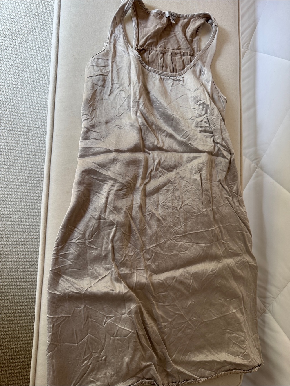 PJ Harlow Silky Taupe nightgown